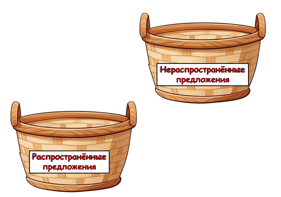 Дидактическая игра "Распространенные и нераспространенные предложения" 3 класс