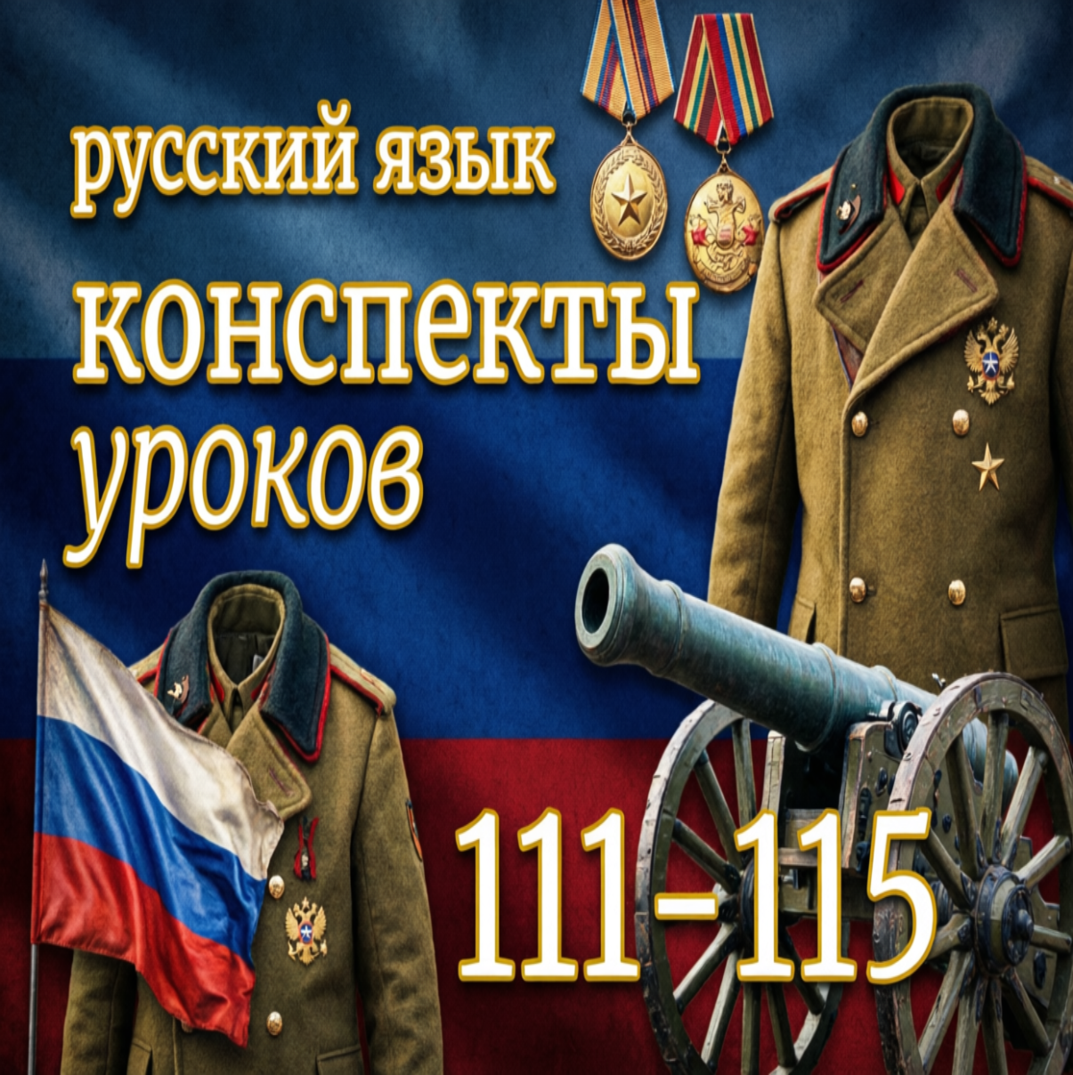 Русский язык, 1 класс. Конспекты уроков 111-115