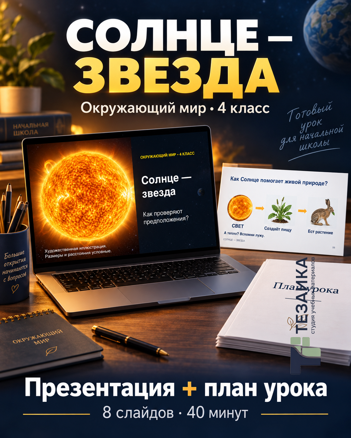 Комплект Солнце — звезда (инфографика)| Окружающий мир, 4 класс