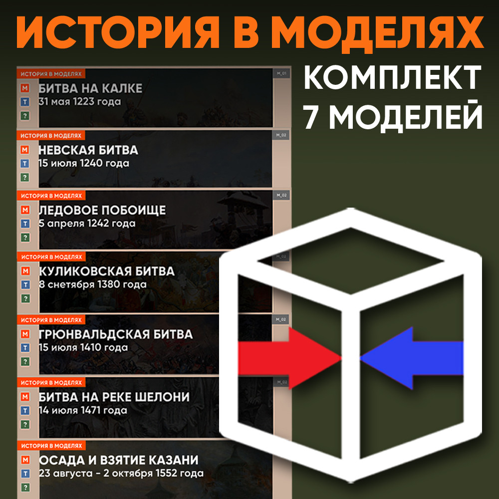 Комплект интерактивных моделей - Битвы средневековой Руси