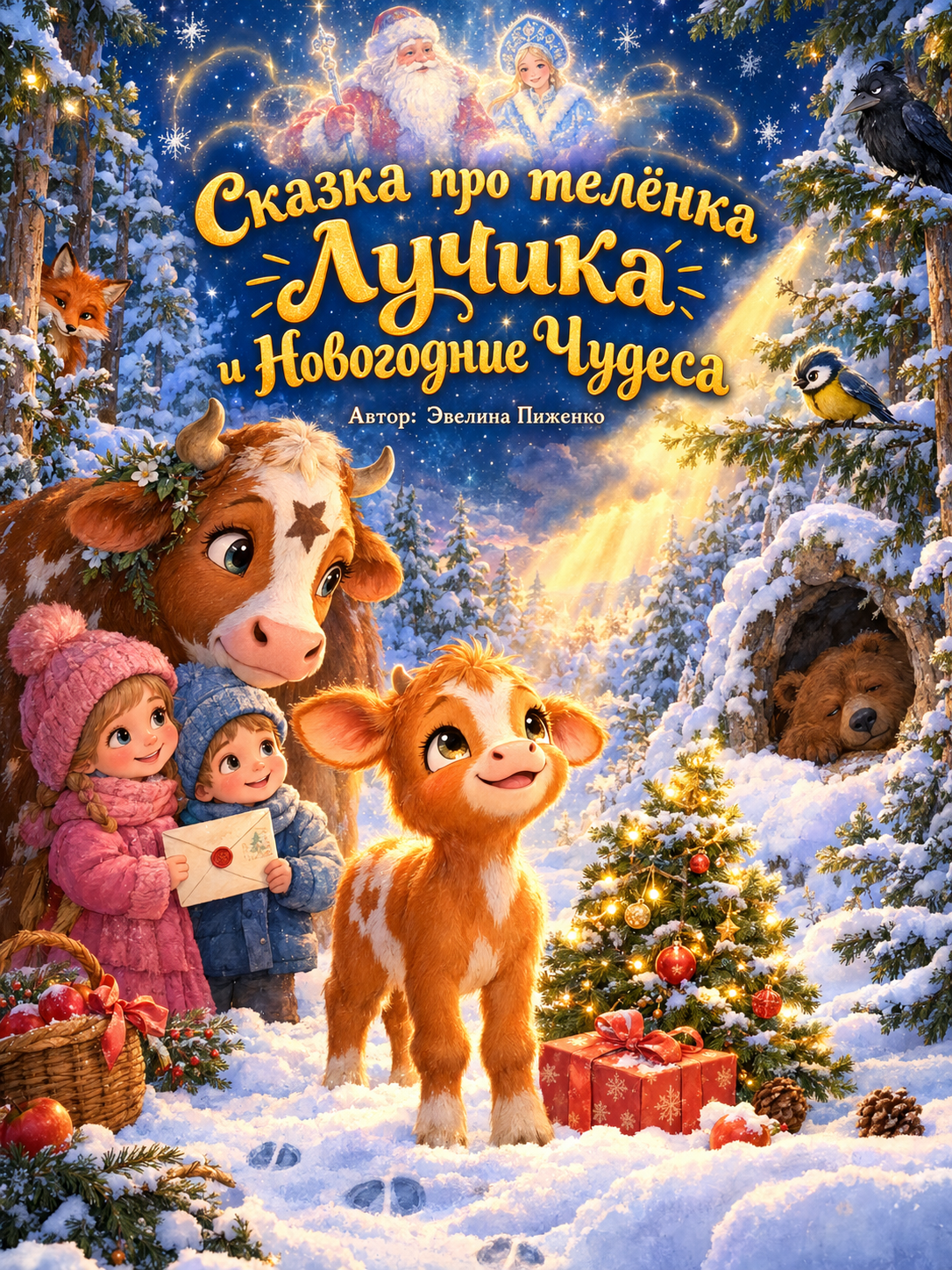 "Сказка про Телёнка Лучика и Новогодние Чудеса"