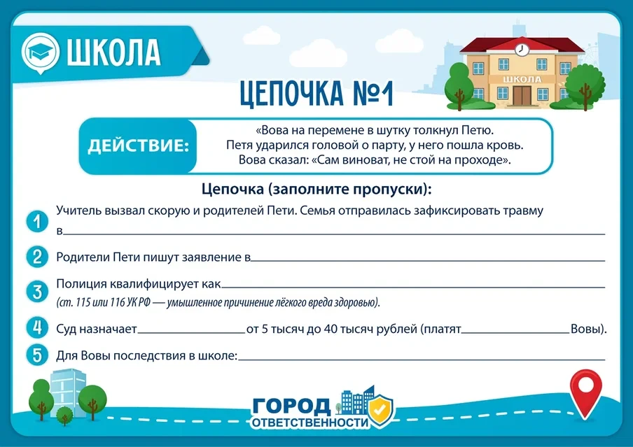 🏙 Деловая игра «Город ответственности»