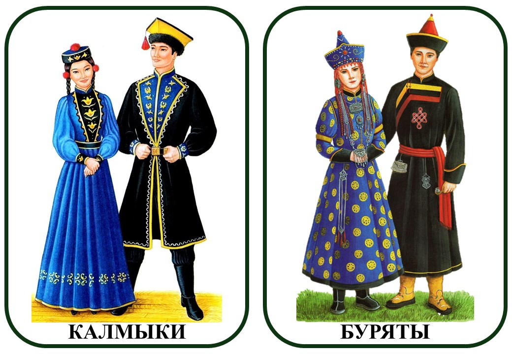 Карточки и гексы "Народы России"