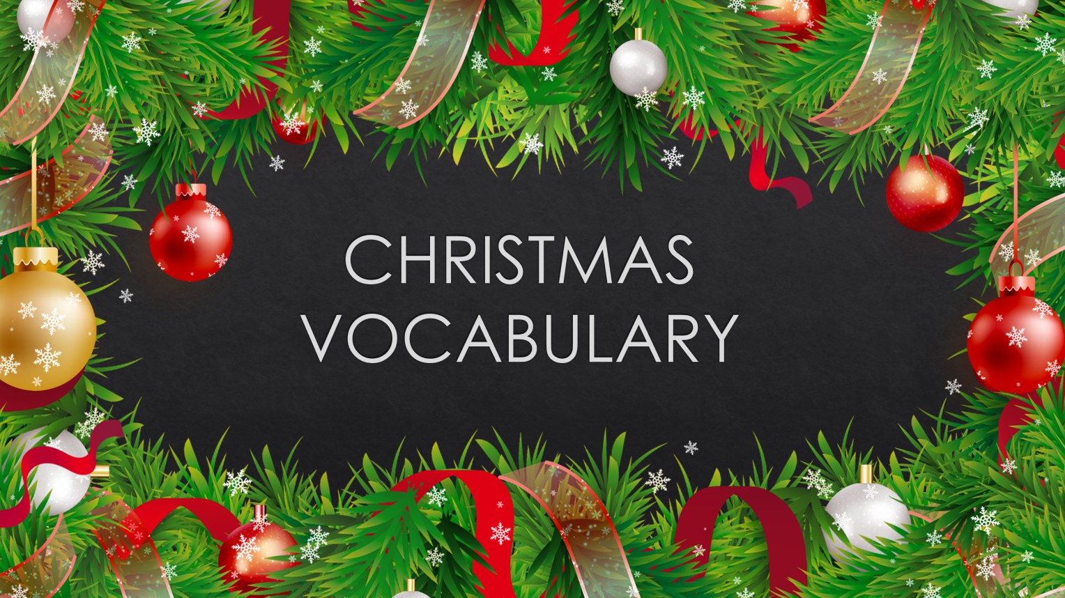 Christmas Vocabulary
