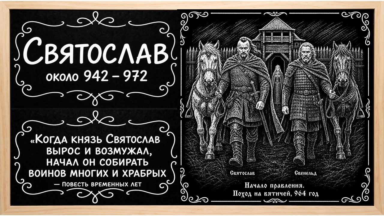 Князь Святослав: интерактивный тренажёр-презентация