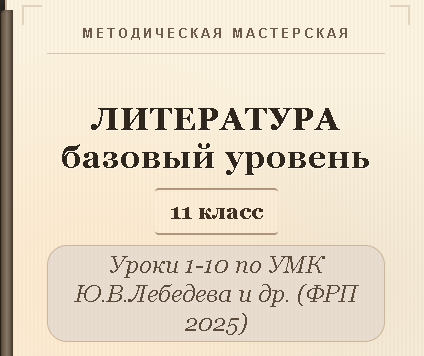 Литература, 11 класс (базовый уровень). Конспекты уроков 1-10