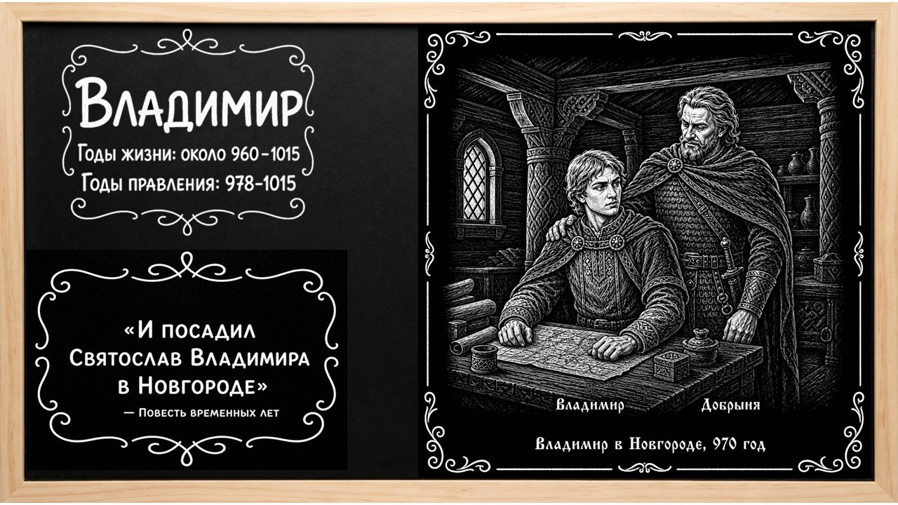Князь Владимир: интерактивный тренажёр-презентация