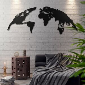 Металлическое панно "HORNW" из нержавеющей стали для интерьера