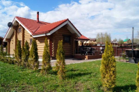 Дом с баней на дровах и купелью на террасе 81 м² 1 этаж