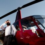 Полёт на вертолёте над селом Солохаул в Сочи