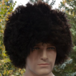 Папаха из натуральной овчины (черная)