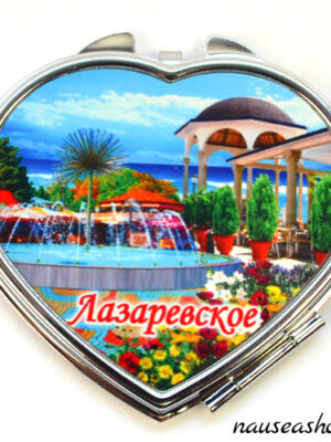 Зеркало сувенирное из металла "Ейск"