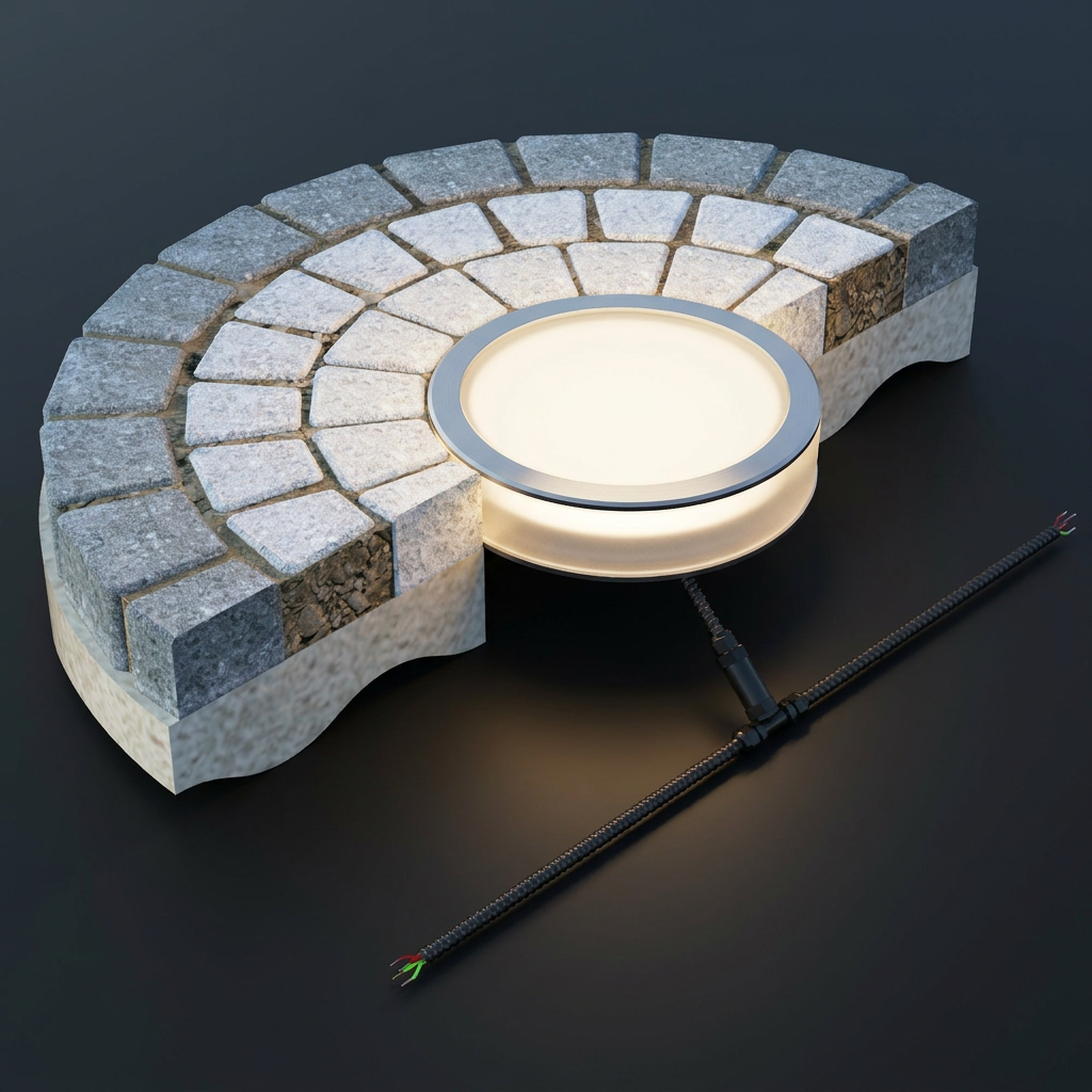 EXPOTEN KL-03560 GROUND-D150 светодиодная брусчатка круглая 150×60 мм