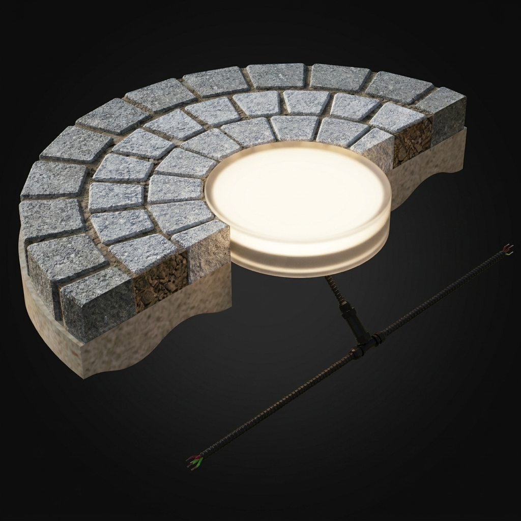 EXPOTEN KL-03561 GROUND-D200 светодиодная брусчатка круглая 200×60 мм
