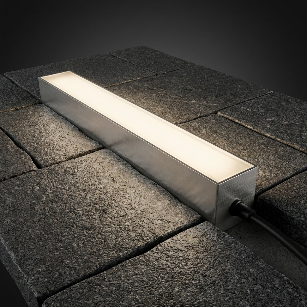EXPOTEN KL-03575 GROUND-stainless-steel-L300x50 светодиодная брусчатка 300×50 мм