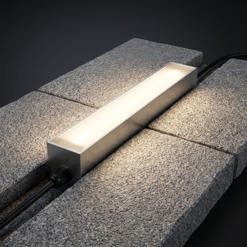 EXPOTEN KL-03585 GROUND-aluminum-L300x50 светодиодная брусчатка 300×50 мм
