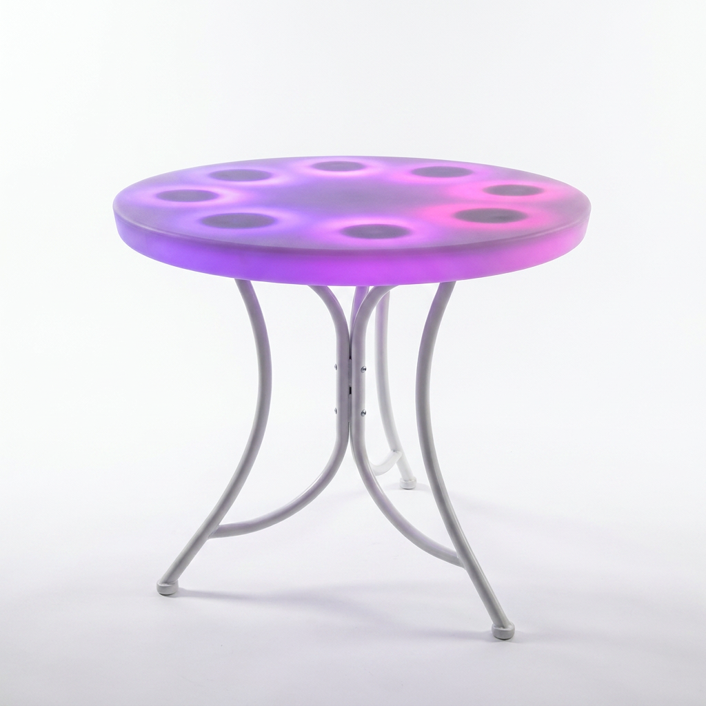 EXPOTEN KL-04067 светодиодный интерактивный столик RGB, сенсорный, с Bluetooth-колонкой