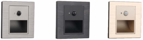 EXPOTEN KL-02395 GS-AL светильник для ступеней 86×86 мм с датчиком движения