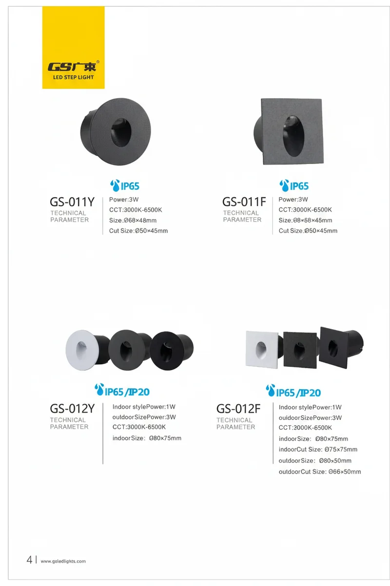 EXPOTEN KL-01624 GS-011 светильник для ступеней 105×60 мм