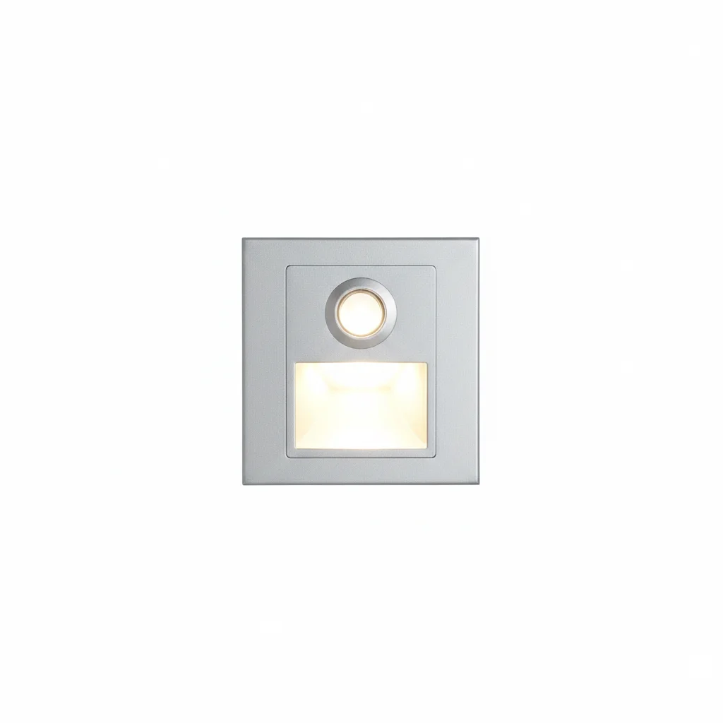 EXPOTEN KL-02361 GS-A светильник для ступеней 86×86 мм с датчиком движения