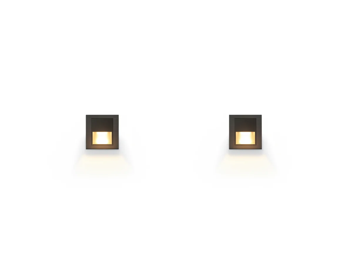EXPOTEN KL-02393 GS-AL встраиваемый мини-светильник 86×86 мм