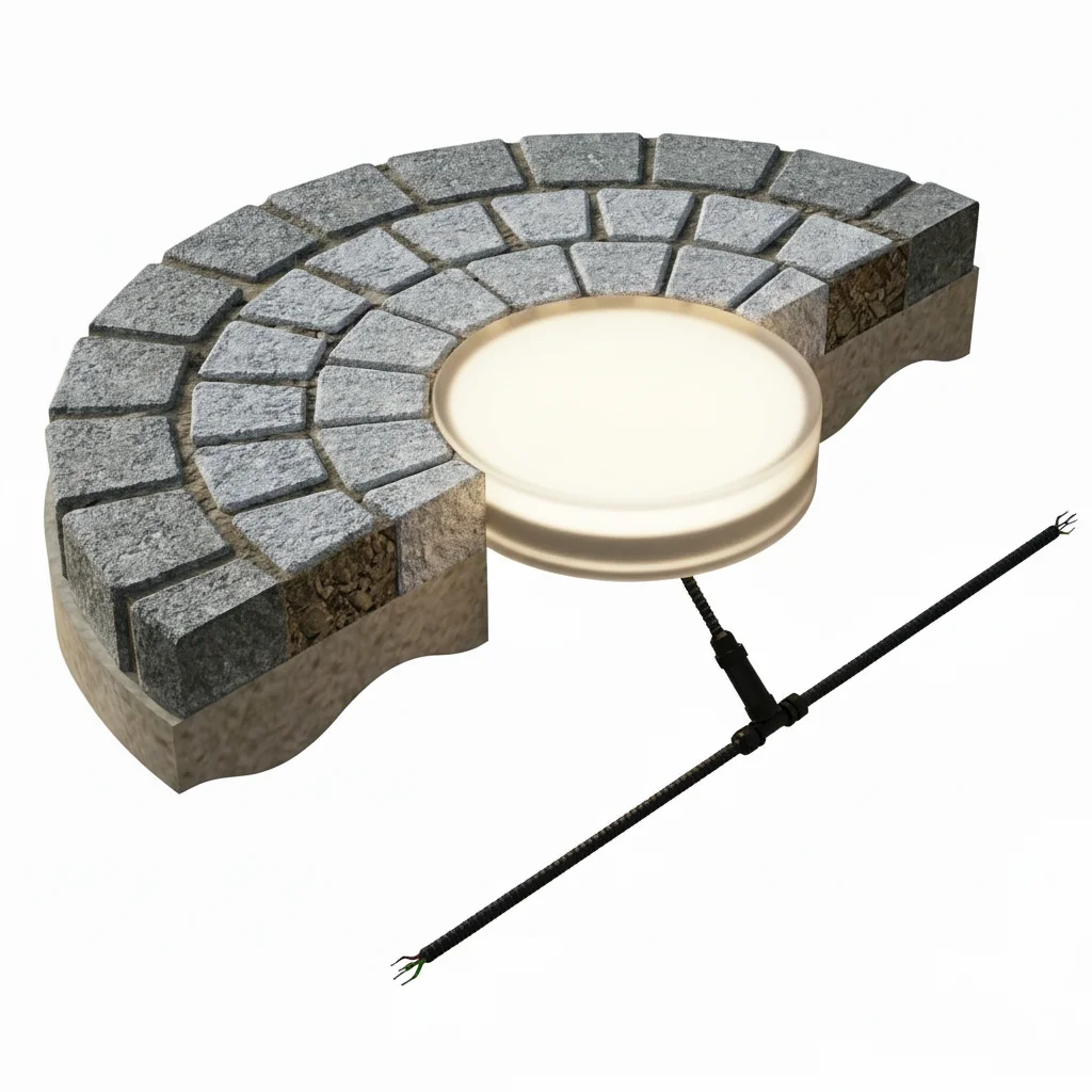 EXPOTEN KL-03561 GROUND-D200 светодиодная брусчатка круглая 200×60 мм