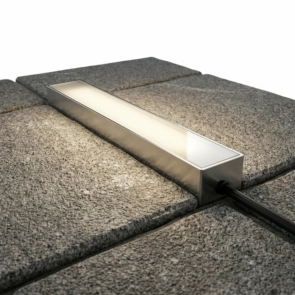 EXPOTEN KL-03583 GROUND-aluminum-L100x50 светодиодная брусчатка 100×50 мм