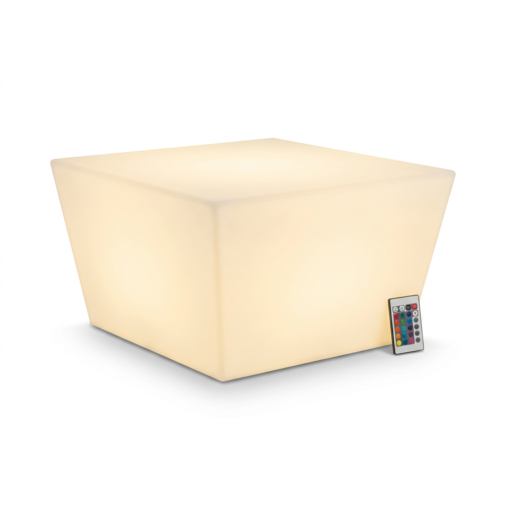 EXPOTEN KL-03607 кофейный столик, RGB+W, с пультом, с аккумулятором
