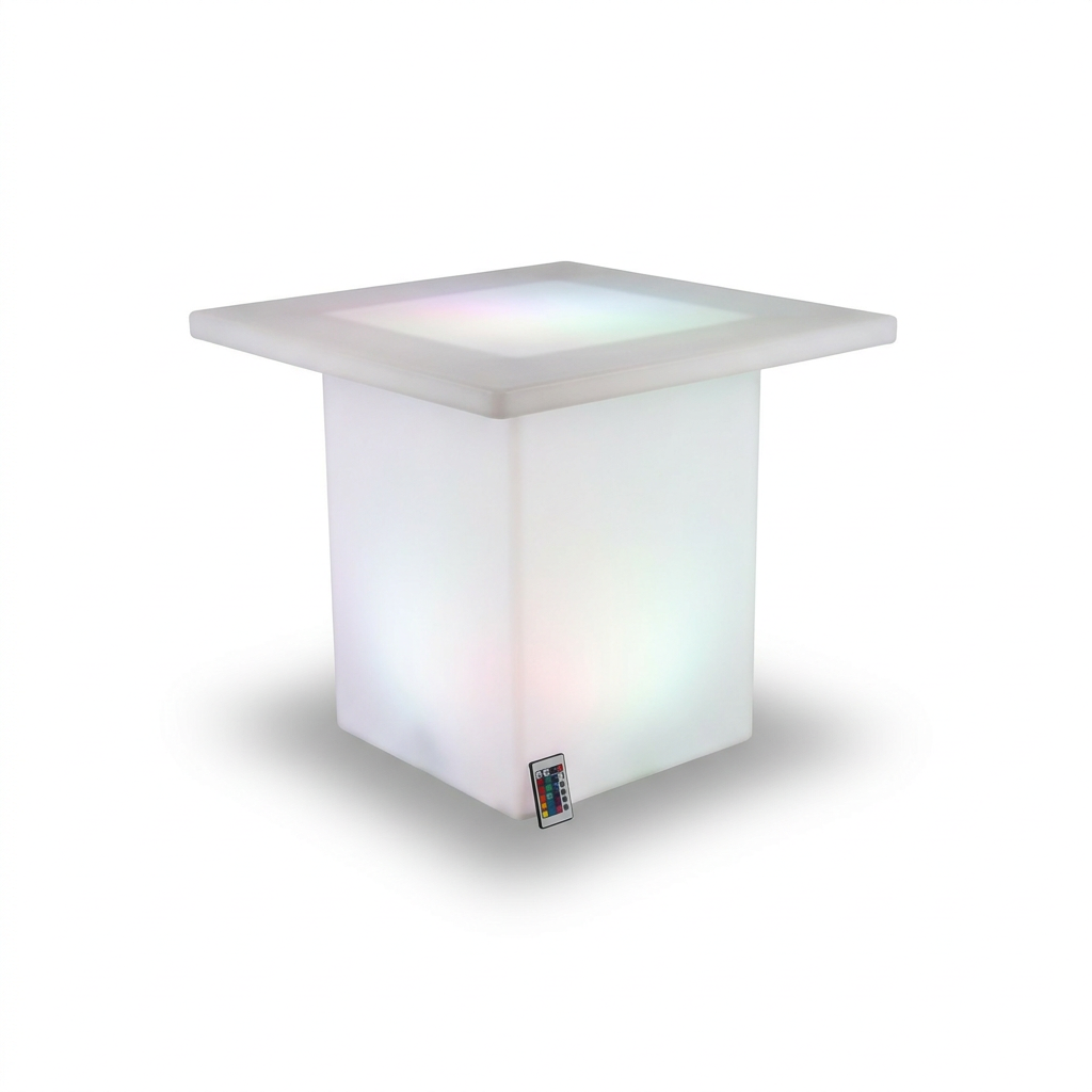 EXPOTEN KL-03628 стол светодиодный, RGB+W, с пультом, с аккумулятором и зарядкой