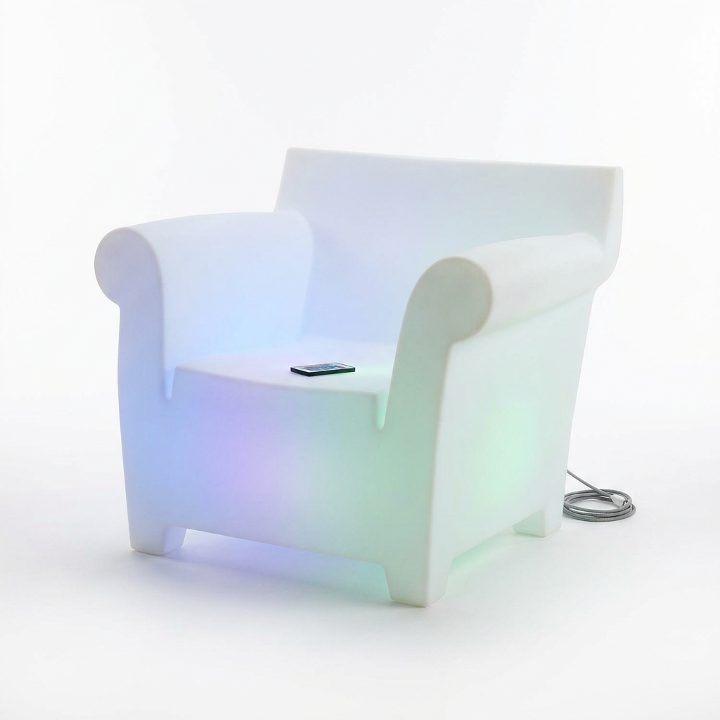 EXPOTEN KL-03629 кресло светодиодное, RGB+W, с пультом, с аккумулятором и зарядкой