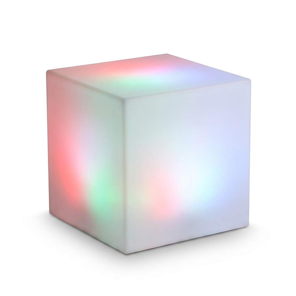 EXPOTEN KL-03630 светодиодный куб, RGB, с пультом, с аккумулятором и зарядкой