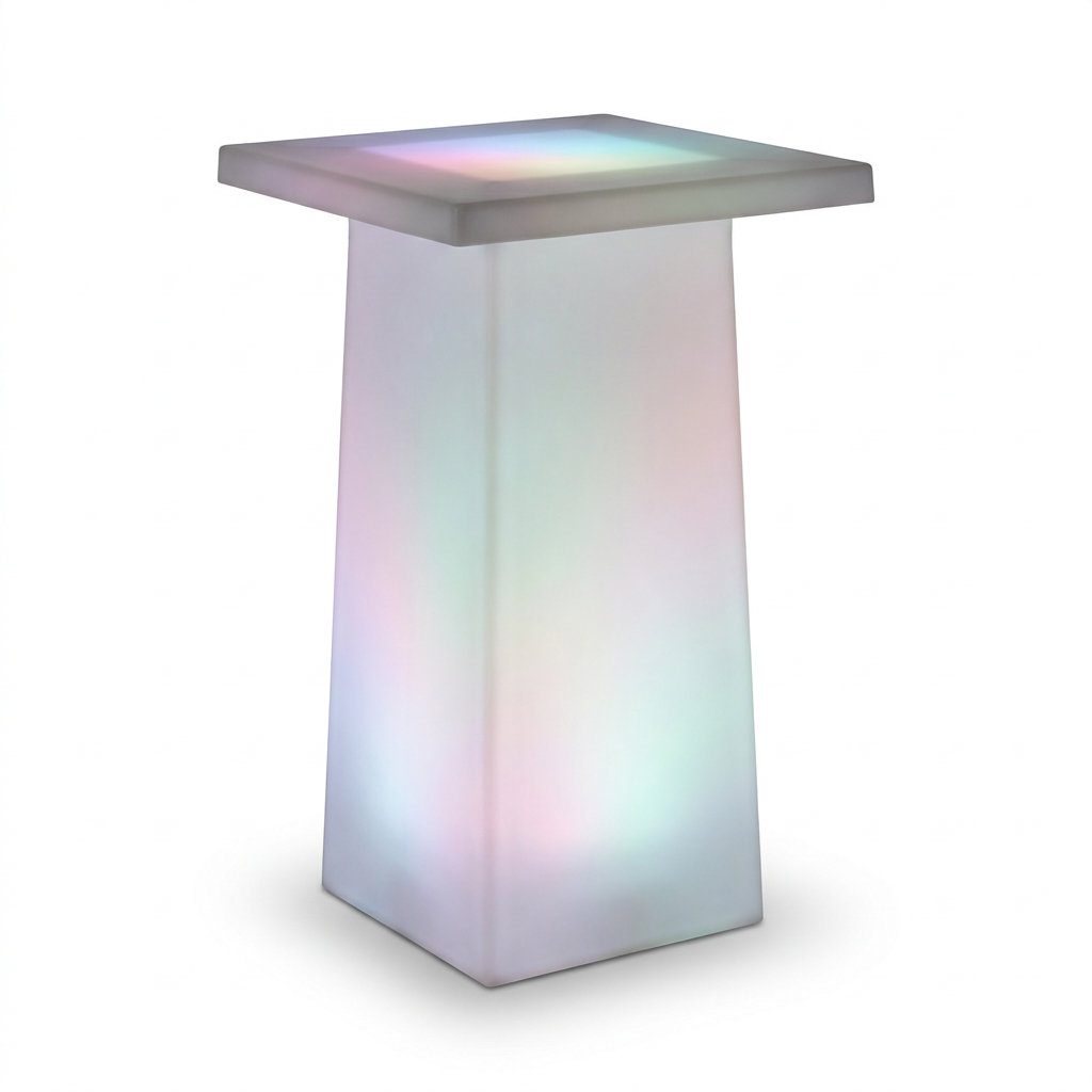 EXPOTEN KL-03634 барный стол светодиодный, RGB+W, с пультом, с аккумулятором и зарядкой