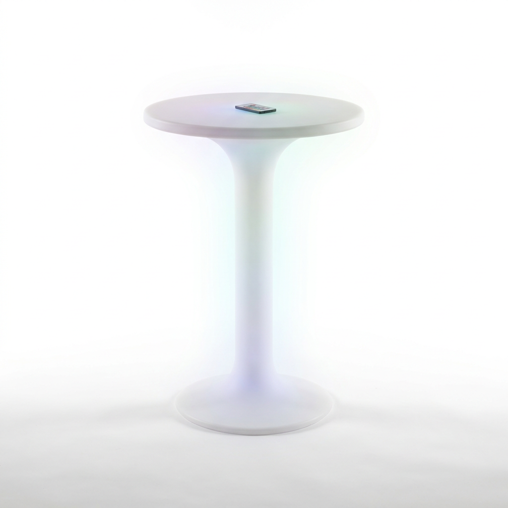 EXPOTEN KL-03638 барный стол светодиодный с основанием, RGB, с пультом и аккумулятором