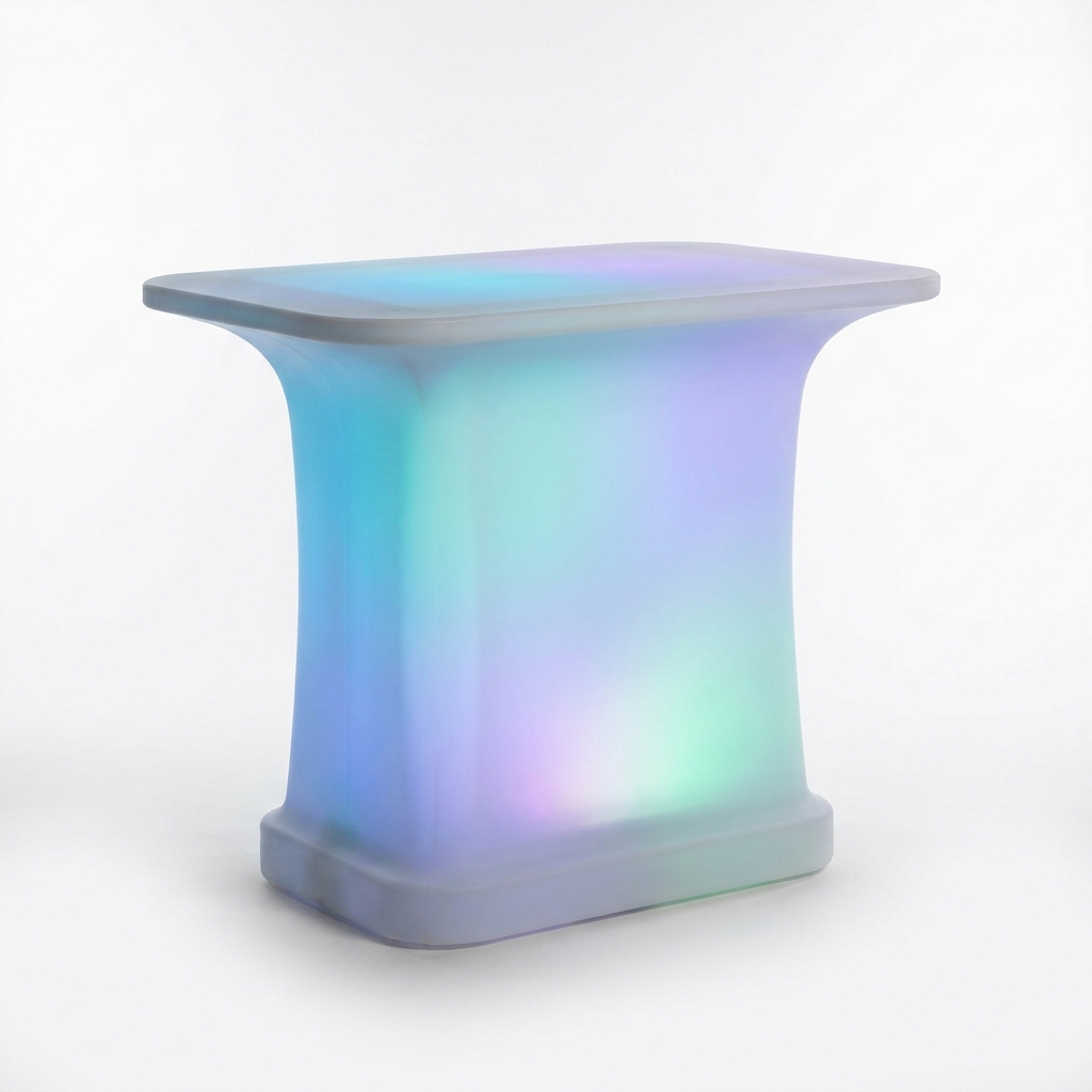 EXPOTEN KL-03643 барный стол, с основанием, RGB+W, с пультом, с аккумулятором, с зарядкой