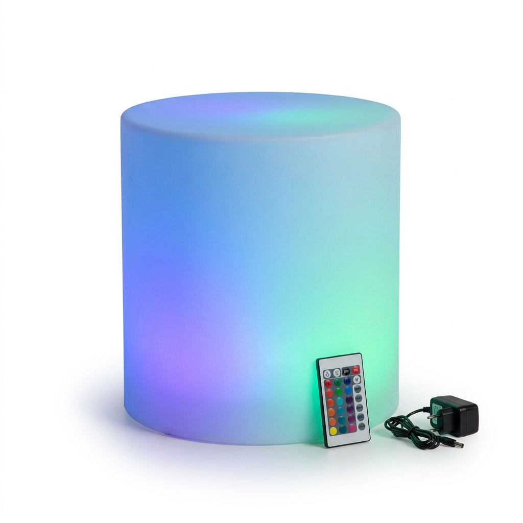 EXPOTEN KL-03646 светодиодный столик, RGB, 45 светодиодов, с пультом, с аккумулятором