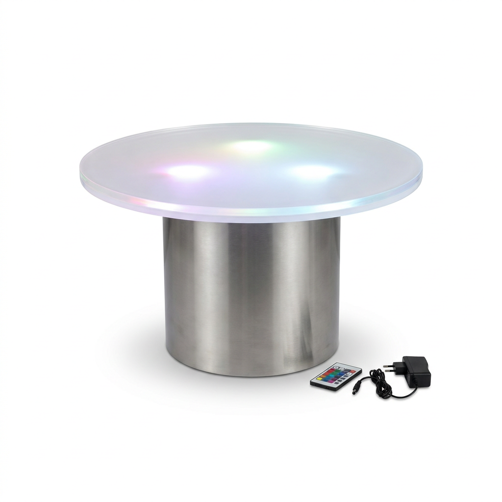 EXPOTEN KL-03661 светодиодный стол RGB нержавеющая сталь
