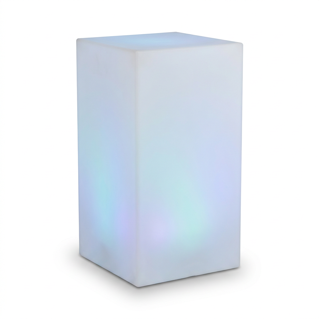 EXPOTEN KL-03684 светодиодный стол прямоугольный RGB, пульт, аккумулятор 3600 мАч, 60×60×115 см