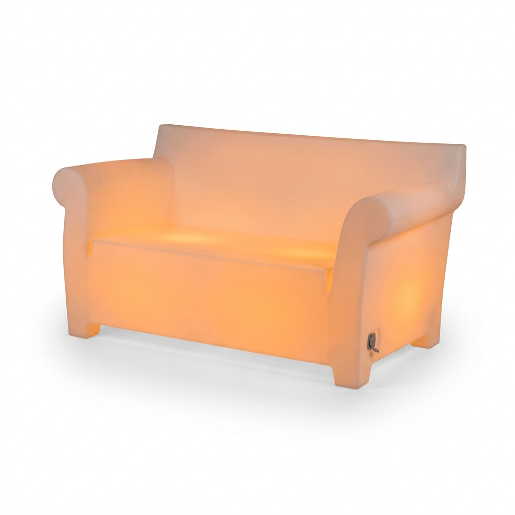 EXPOTEN KL-03715 светодиодный диван на 2 человека, RGB+W 16 цветов, с пультом, аккумулятор