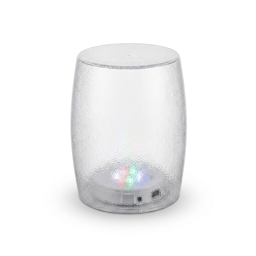 EXPOTEN KL-03840 светодиодный табурет прозрачный, RGB+W 16 цветов, с пультом, с аккумулятором