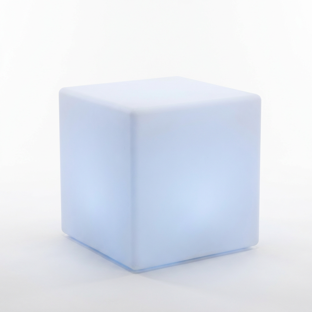 EXPOTEN KL-03729 куб-табурет светодиодный, RGB+W, с пультом, аккумулятор, 57х56х45 см