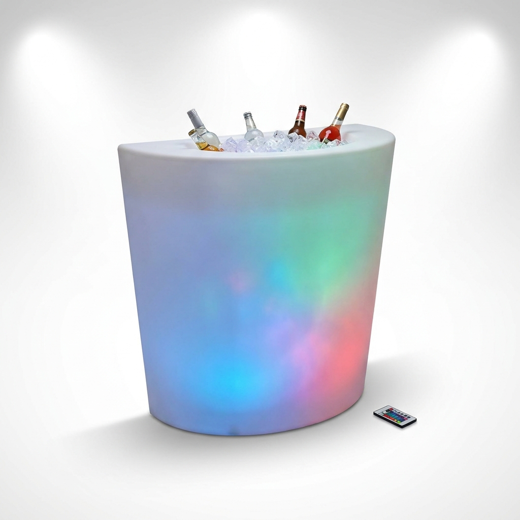 EXPOTEN KL-03769 ведро для льда-бар, RGB+W 16 цветов, с пультом, с аккумулятором