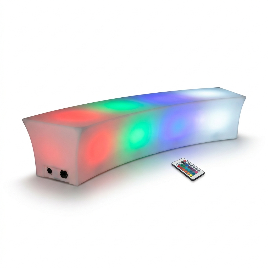 EXPOTEN KL-03775 барная стойка длинная, светодиодная, RGB+W, с пультом, с аккумулятором
