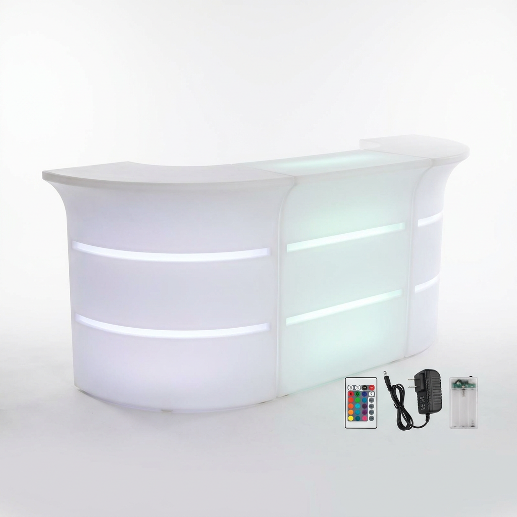 EXPOTEN KL-03776 барная стойка, светодиодная, RGB+W, с пультом, с аккумулятором