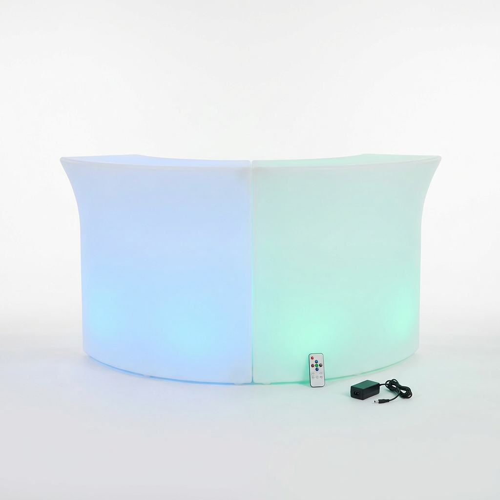EXPOTEN KL-03779 барная стойка, светодиодная, RGB+W, с пультом, с аккумулятором