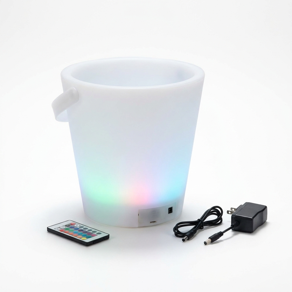 EXPOTEN KL-03787 ведро для льда, RGB+W, с пультом, с аккумулятором