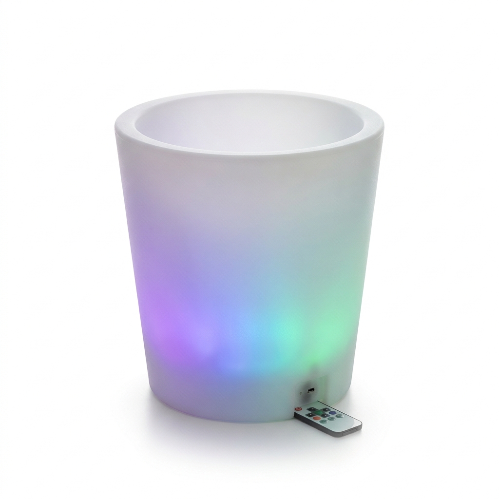 EXPOTEN KL-03793 ведро для льда, RGB 16 цветов, пульт, аккумулятор, зарядка
