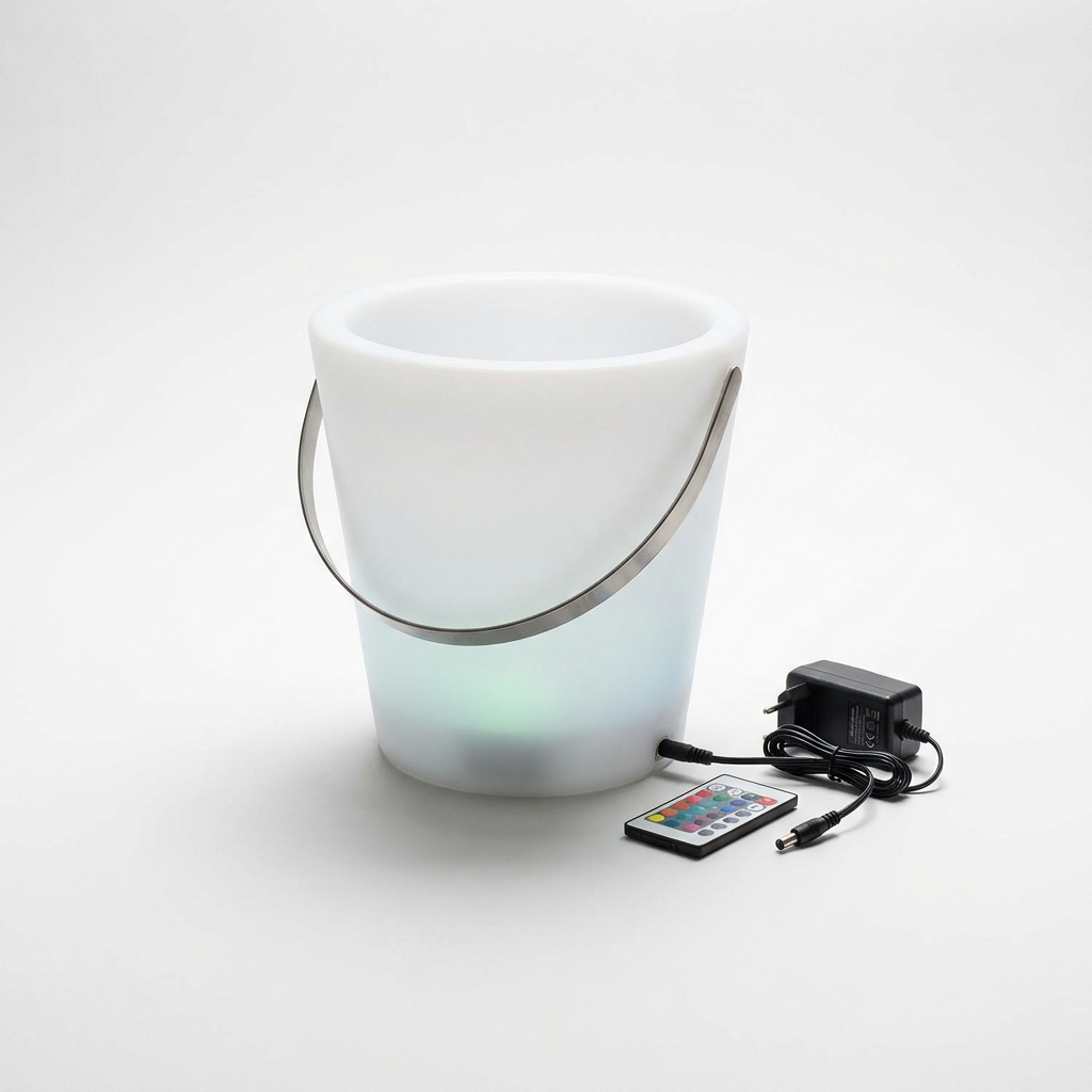 EXPOTEN KL-03803 ведро для льда, RGB 120 светодиодов, с пультом, питание от сети