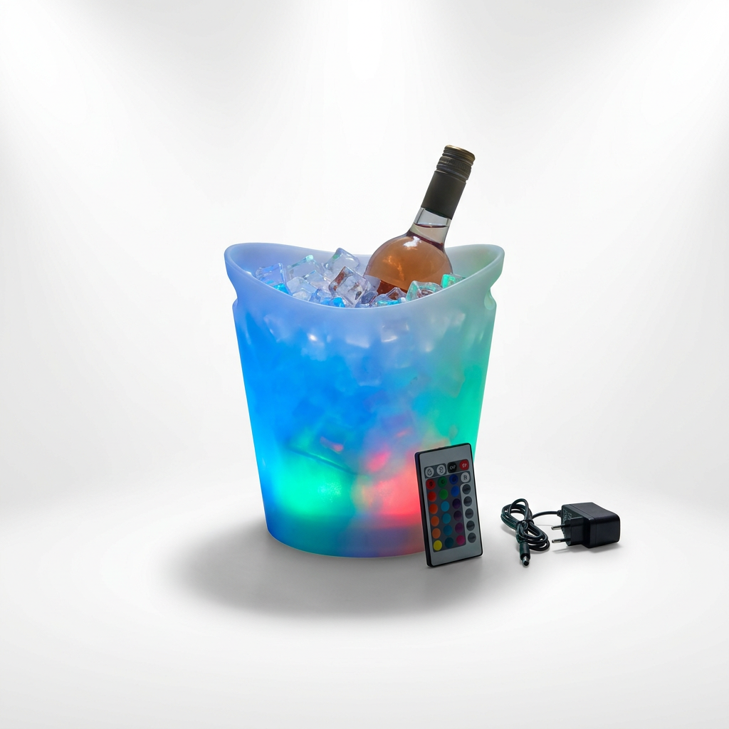 EXPOTEN KL-03805 ведро для льда, RGB 16 цветов, с пультом, с аккумулятором, с зарядкой