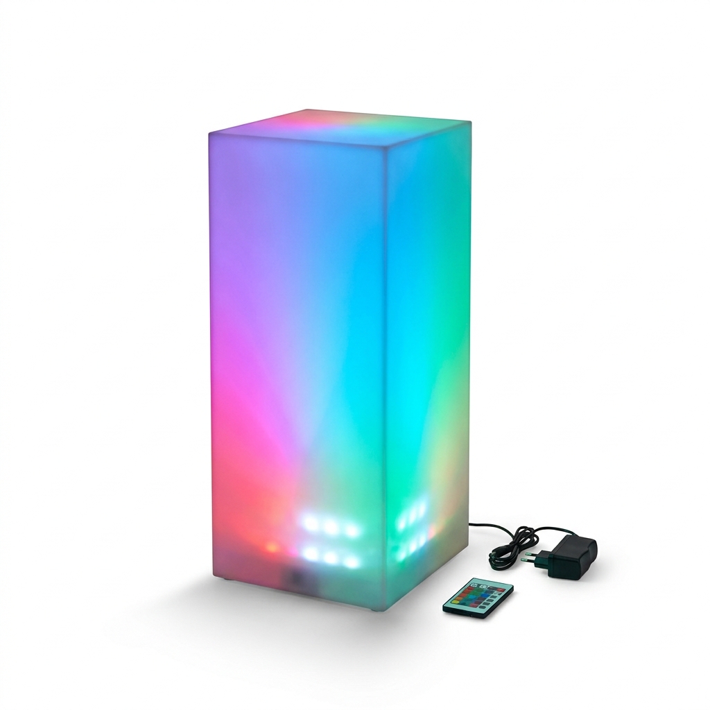 EXPOTEN KL-03815 подставка для демонстрации, RGB, с пультом, с аккумулятором и зарядкой
