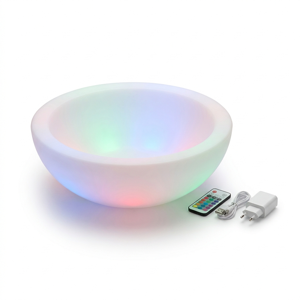 EXPOTEN KL-03819 фруктовница, RGB, с пультом, с аккумулятором и зарядкой
